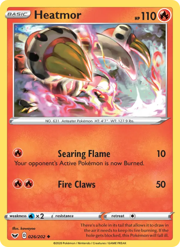 Heatmor 26 Sword & Shield Pokesingles