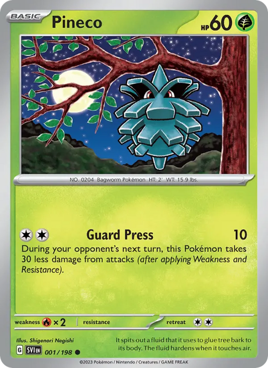 Pineco 1 Scarlet & Violet Pokesingles