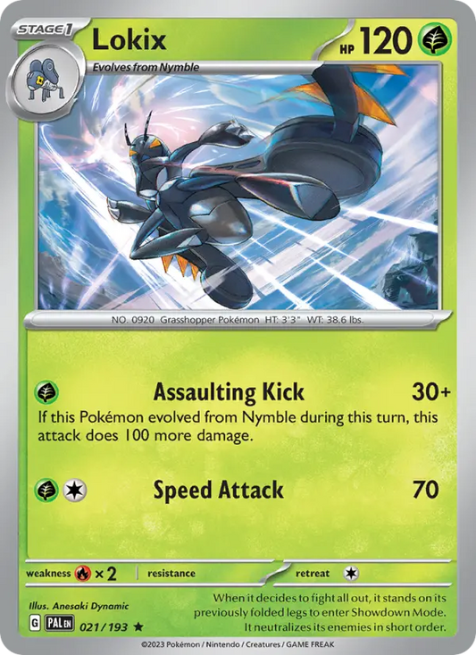 Lokix 21 Paldea Evolved Pokesingles