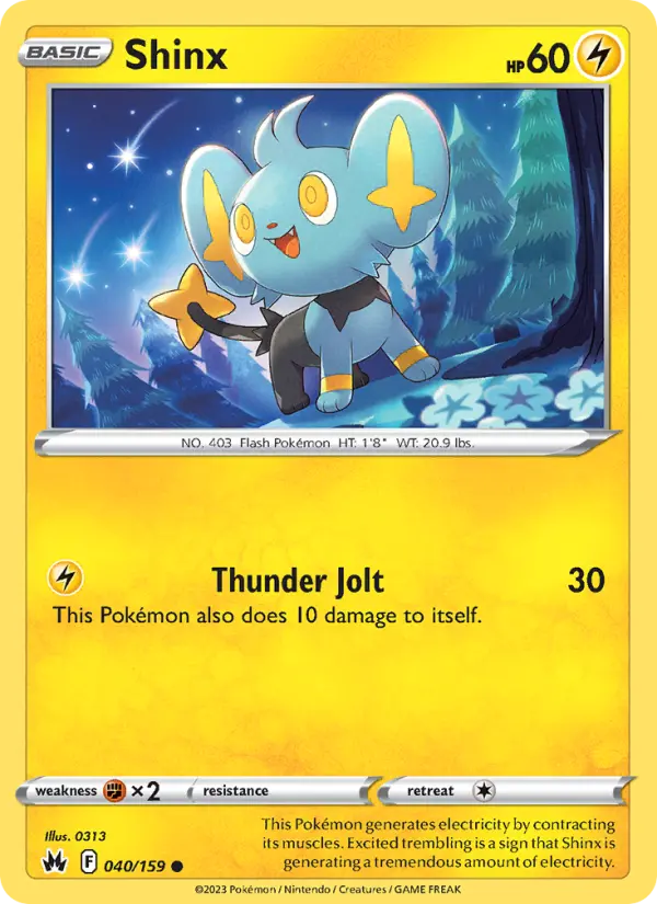 Shinx 40 Crown Zenith Pokesingles