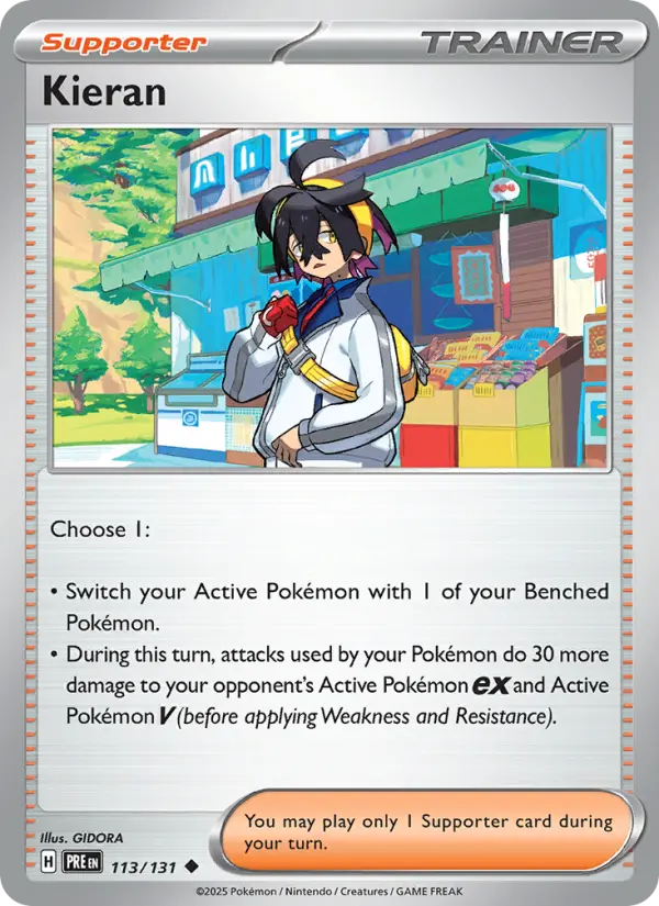Kieran 113 Prismatic Evolutions Pokesingles