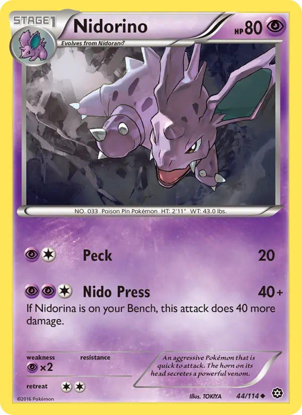 Nidorino 44 Steam Siege Pokesingles