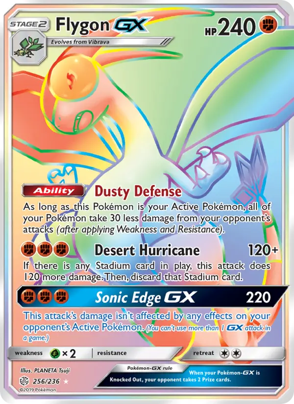 Flygon GX 256 Cosmic Eclipse Pokesingles