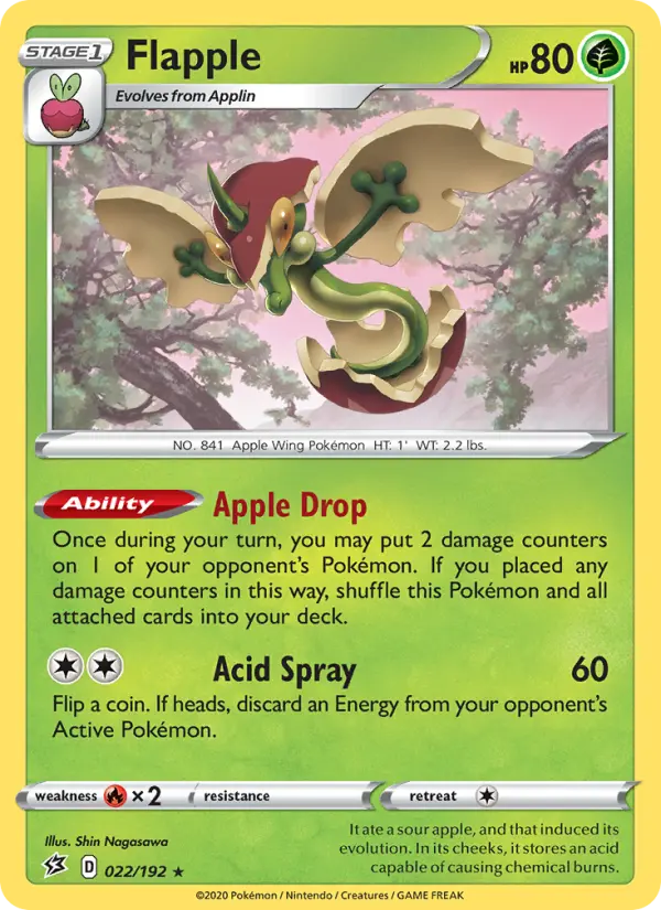 Flapple 22 Rebel Clash Pokesingles
