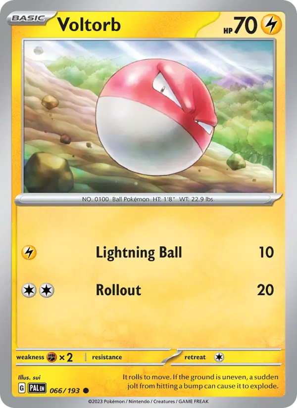 Voltorb 66 Paldea Evolved Pokesingles