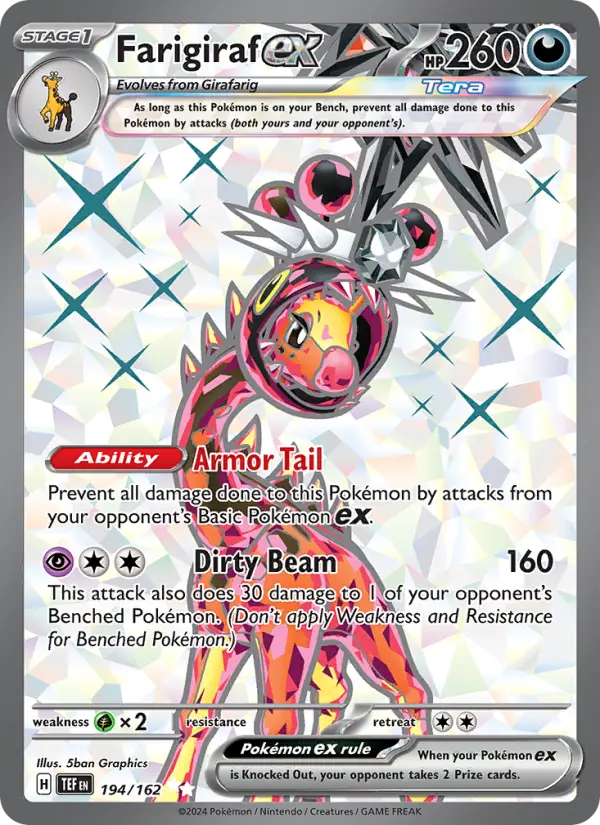Farigiraf ex 194 Temporal Forces Pokesingles