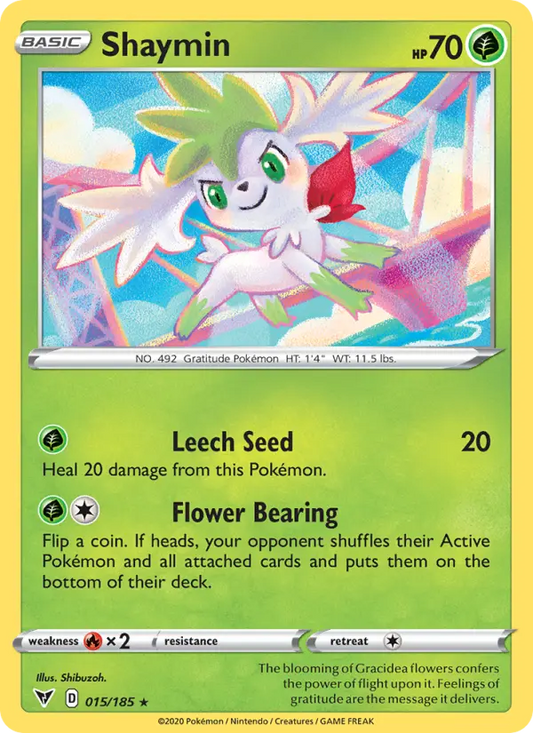 Shaymin 15 Vivid Voltage Pokesingles