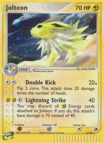 Jolteon 6 Sandstorm Pokesingles