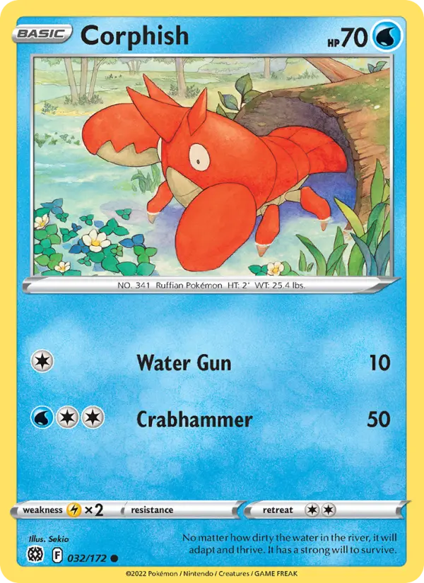 Corphish 32 Brilliant Stars Pokesingles