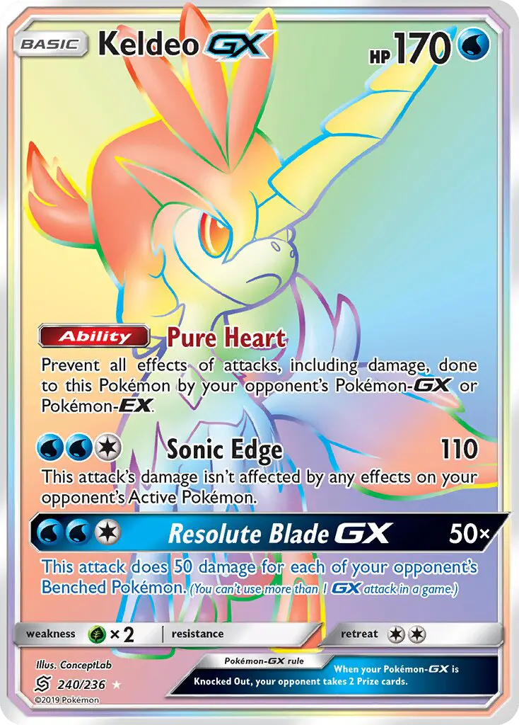 Keldeo GX 240 Unified Minds Pokesingles