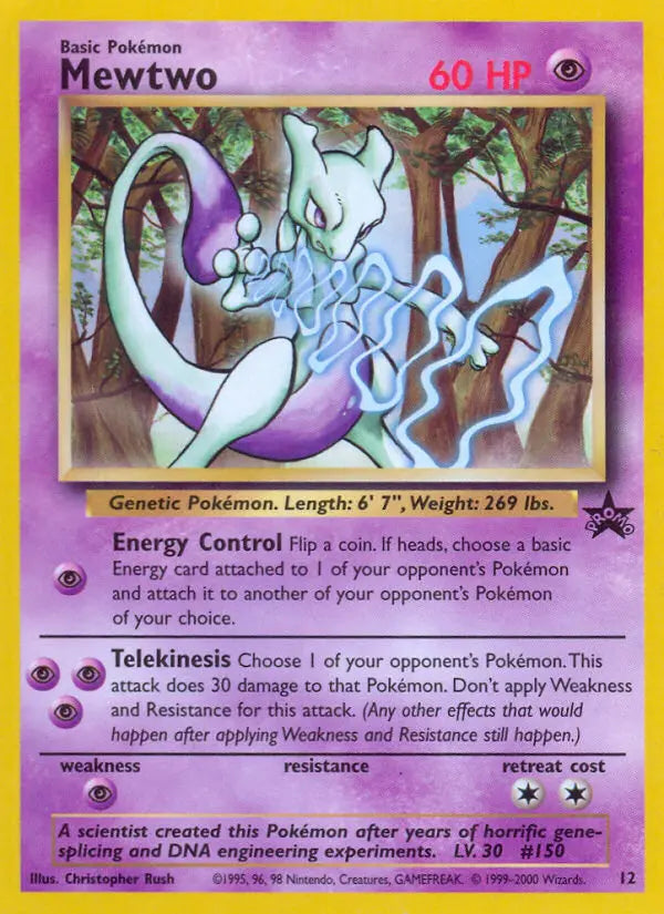 Mewtwo 12 Wizards Black Star Promos Pokesingles