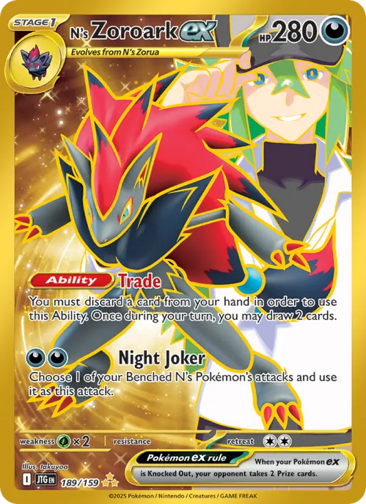 N's Zoroark ex 189 Journey Together Pokesingles