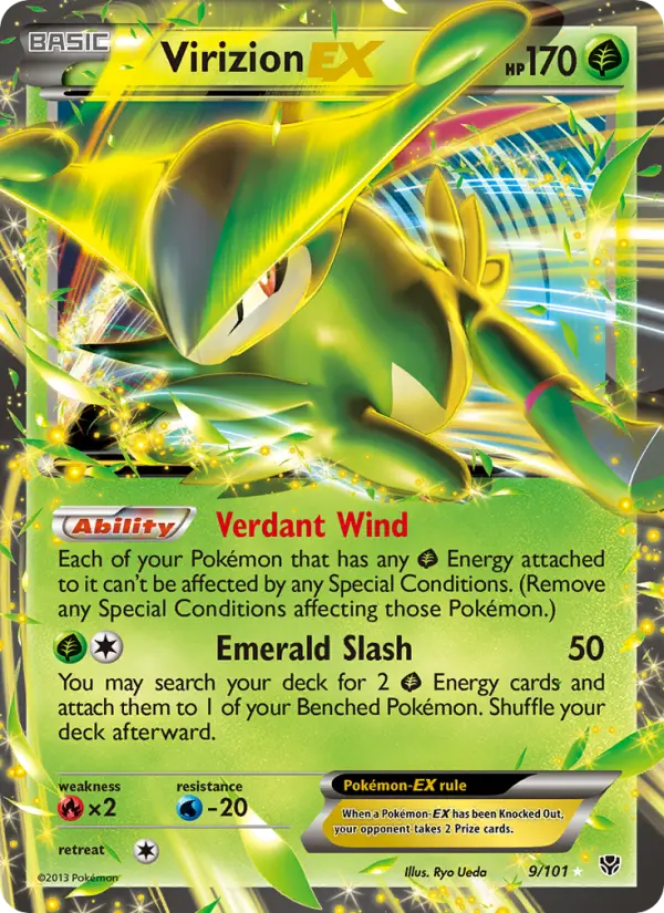 Virizion-EX 9 Plasma Blast Pokesingles