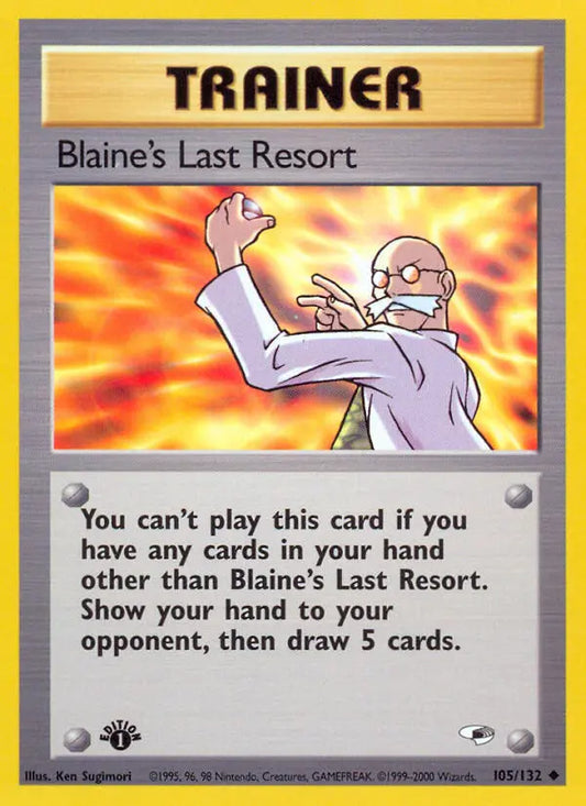 Blaine's Last Resort 105 Gym Heroes Pokesingles