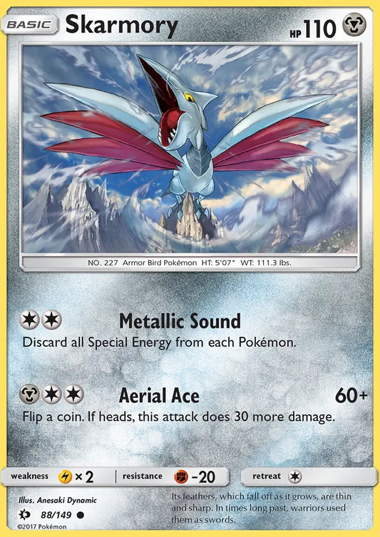 Skarmory 88 Sun & Moon Pokesingles