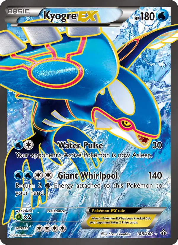 Kyogre EX 148 Primal Clash Pokesingles