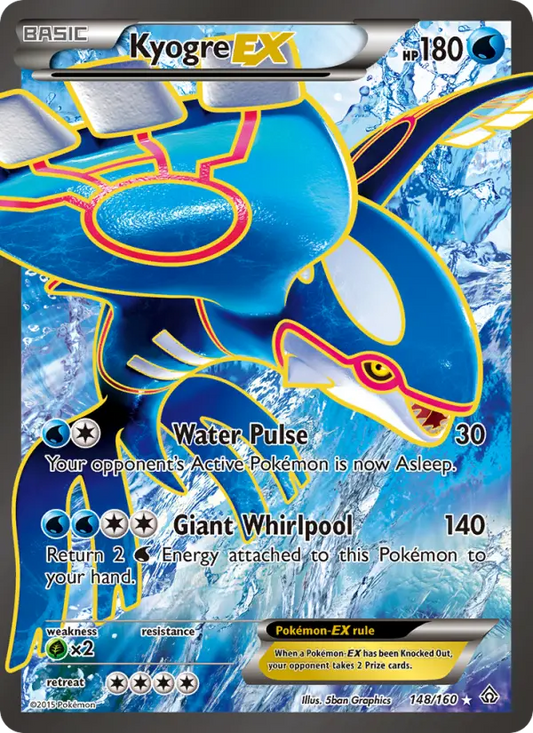 Kyogre EX 148 Primal Clash Pokesingles