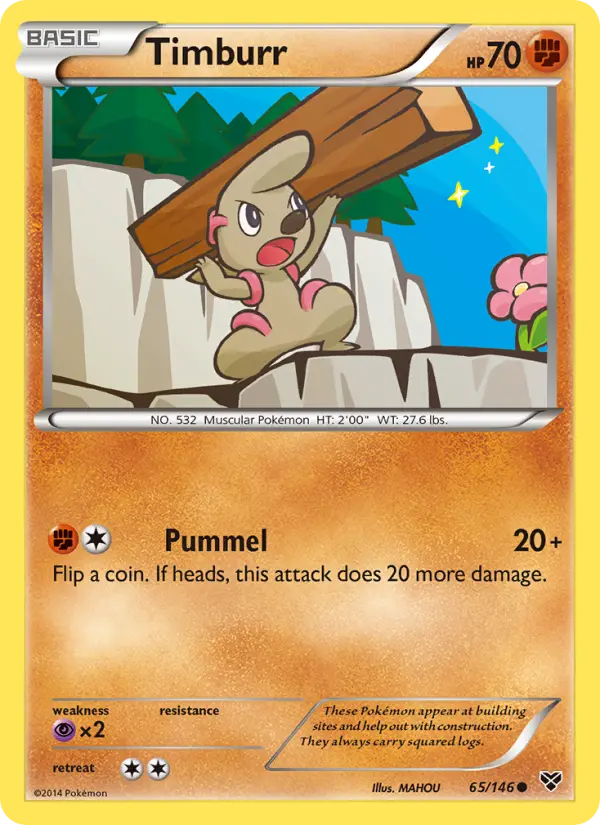 Timburr 65 XY Pokesingles