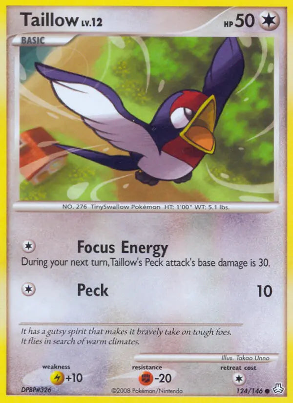 Taillow 124 Legends Awakened Pokesingles