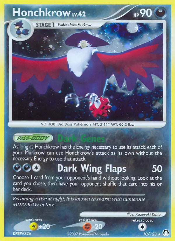 Honchkrow 10 Mysterious Treasures Pokesingles