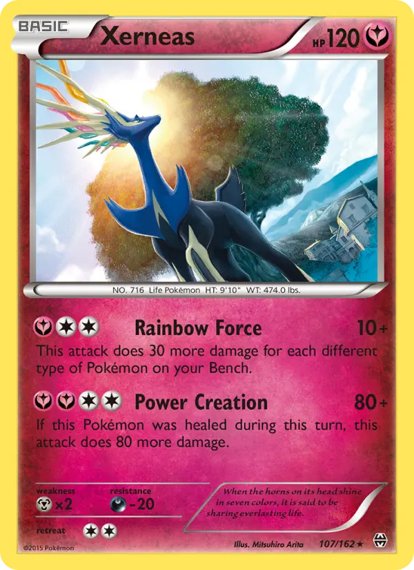Xerneas 107 BREAKthrough Pokesingles