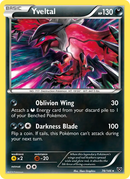Yveltal 78 XY Pokesingles