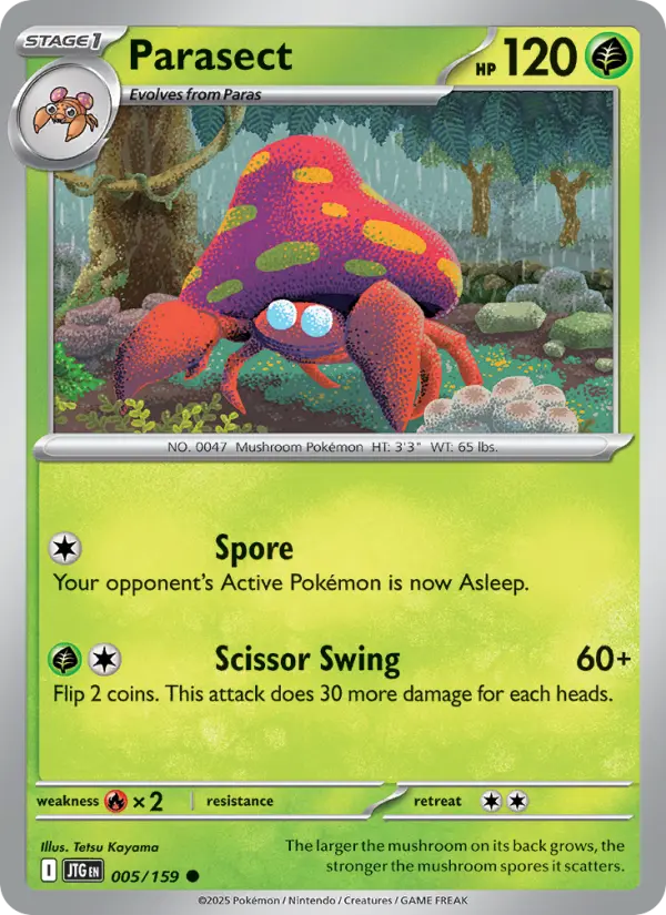 Parasect 5 Journey Together Pokesingles