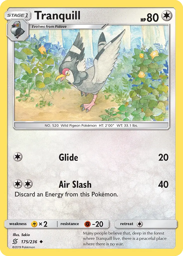 Tranquill 175 Unified Minds Pokesingles