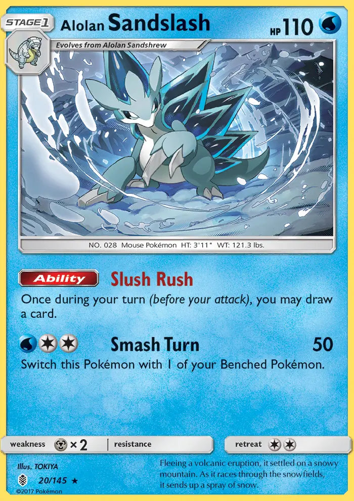 Alolan Sandslash 20 Guardians Rising Pokesingles