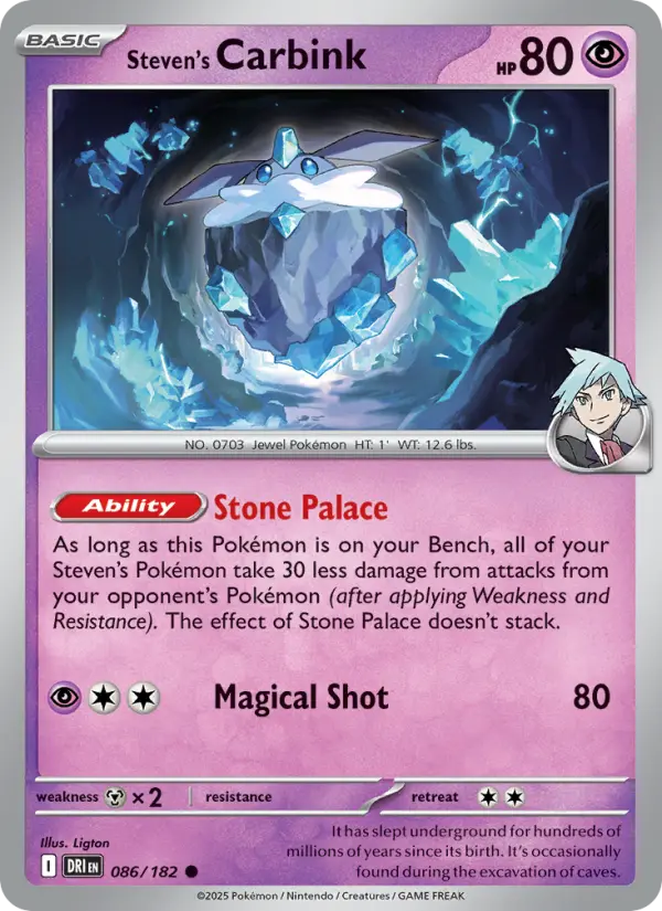 Steven's Carbink 86 Destined Rivals Pokesingles