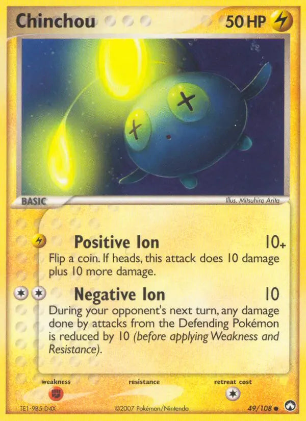 Chinchou 49 Power Keepers Pokesingles