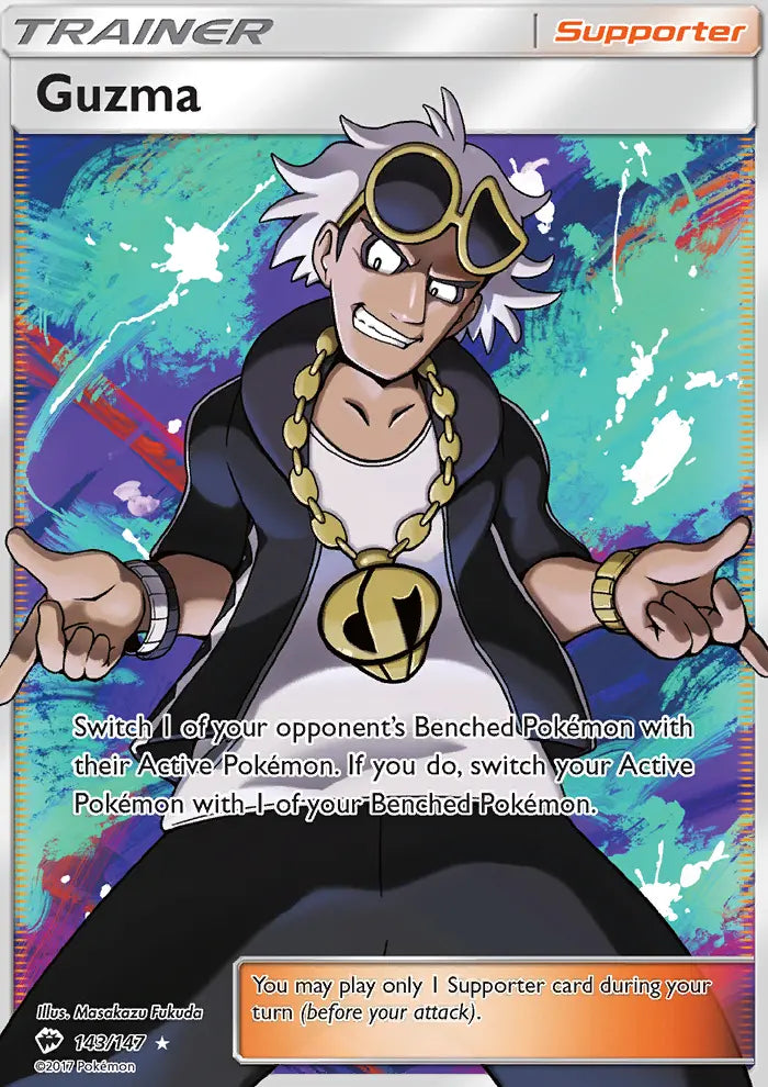Guzma 143 Burning Shadows Pokesingles