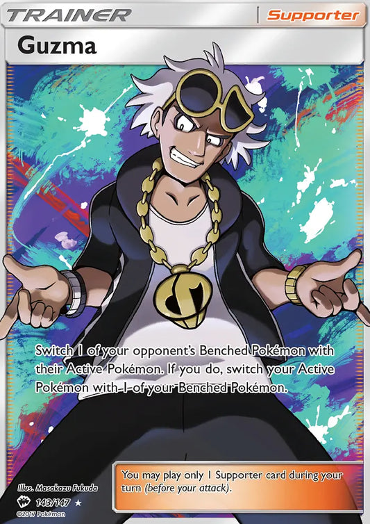 Guzma 143 Burning Shadows Pokesingles