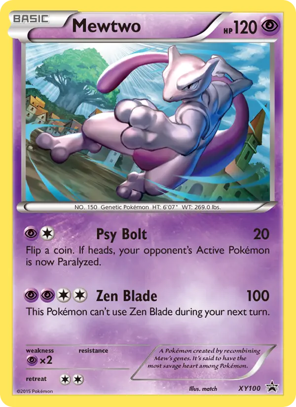 Mewtwo XY100 XY Black Star Promos Pokesingles
