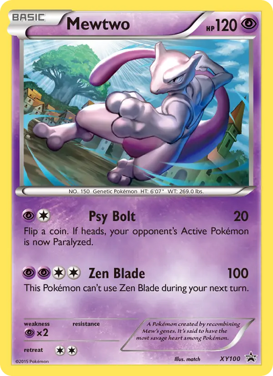 Mewtwo XY100 XY Black Star Promos Pokesingles