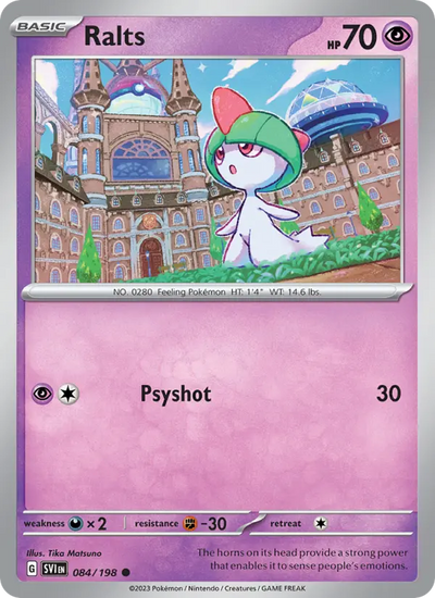 Ralts 84 Scarlet & Violet Pokesingles