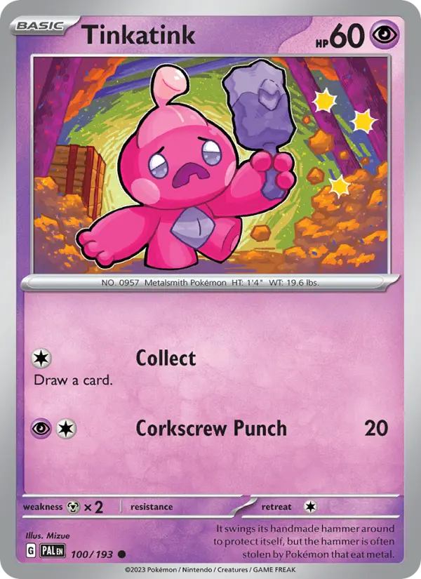 Tinkatink 100 Paldea Evolved Pokesingles