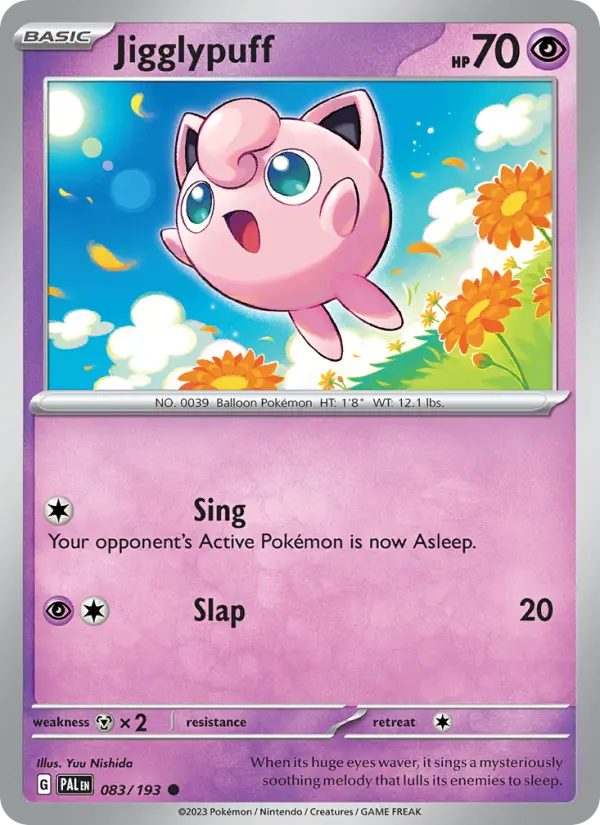 Jigglypuff 83 Paldea Evolved Pokesingles
