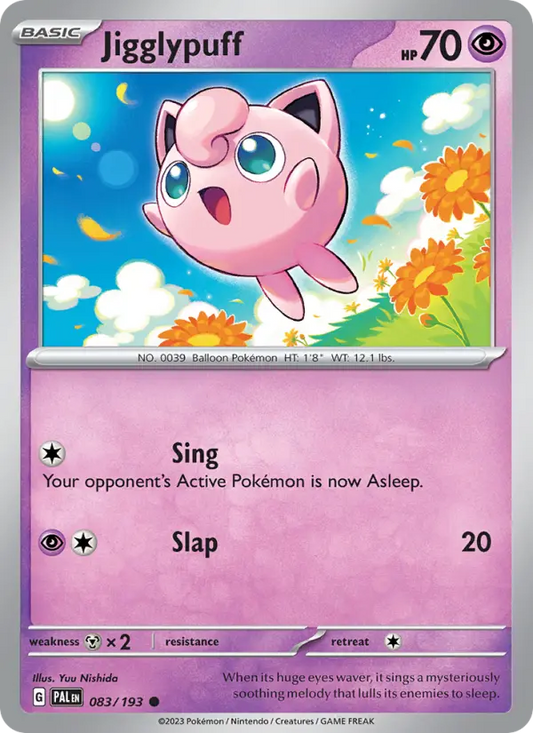 Jigglypuff 83 Paldea Evolved Pokesingles