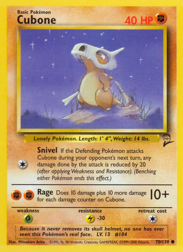 Cubone 70 Base Set 2 Pokesingles
