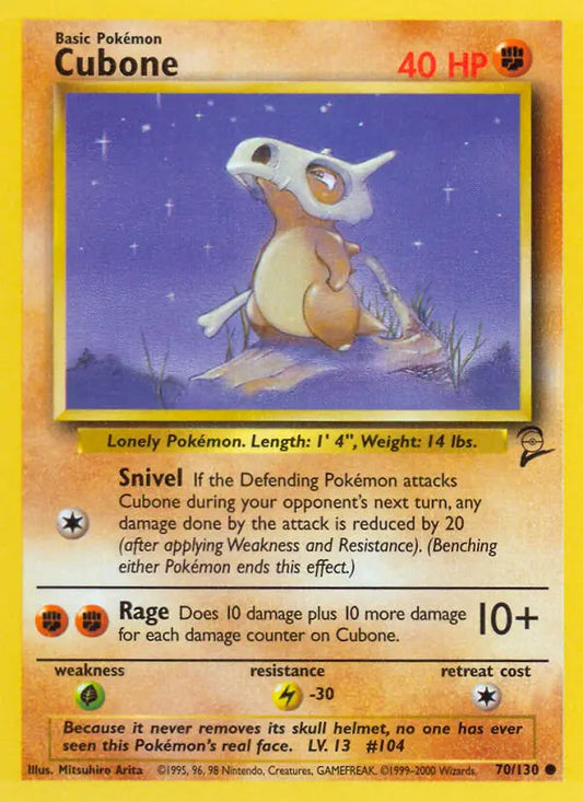 Cubone 70 Base Set 2 Pokesingles
