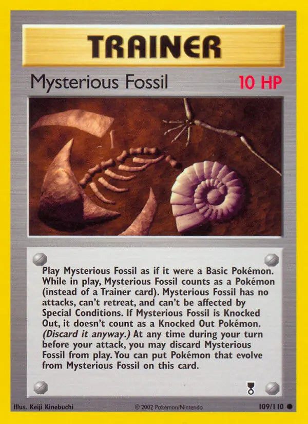 Mysterious Fossil 109 Legendary Collection Pokesingles