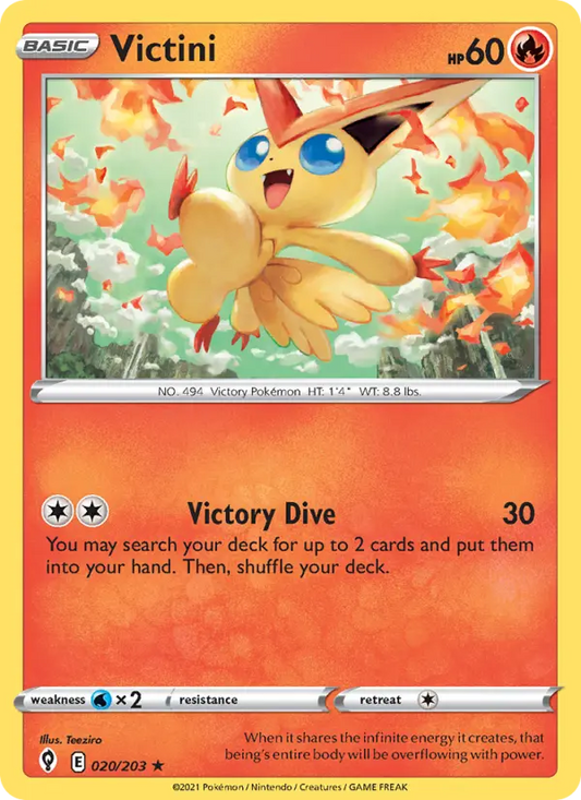 Victini 20 Evolving Skies Pokesingles