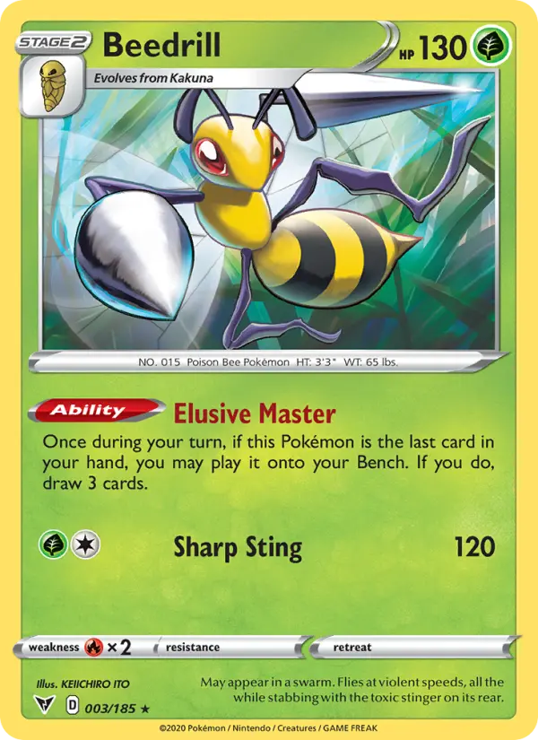 Beedrill 3 Vivid Voltage Pokesingles