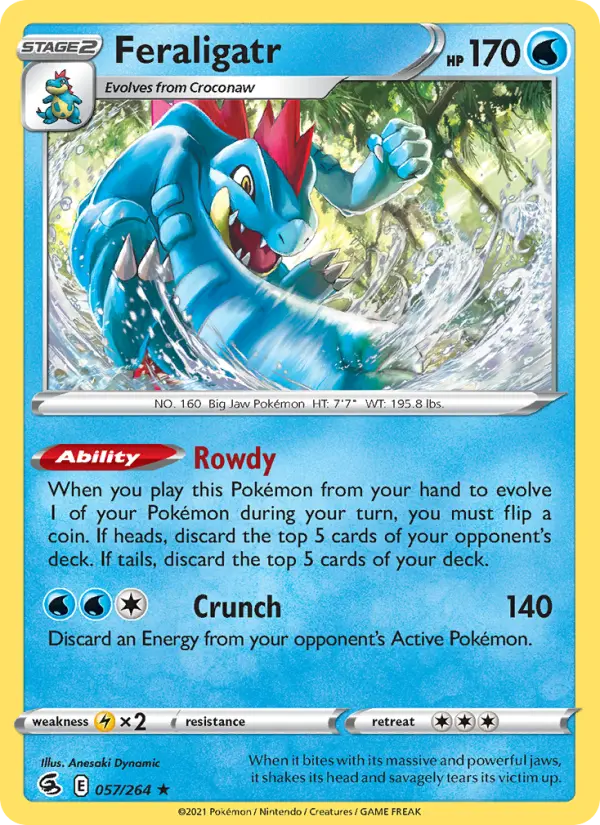 Feraligatr 57 Fusion Strike Pokesingles