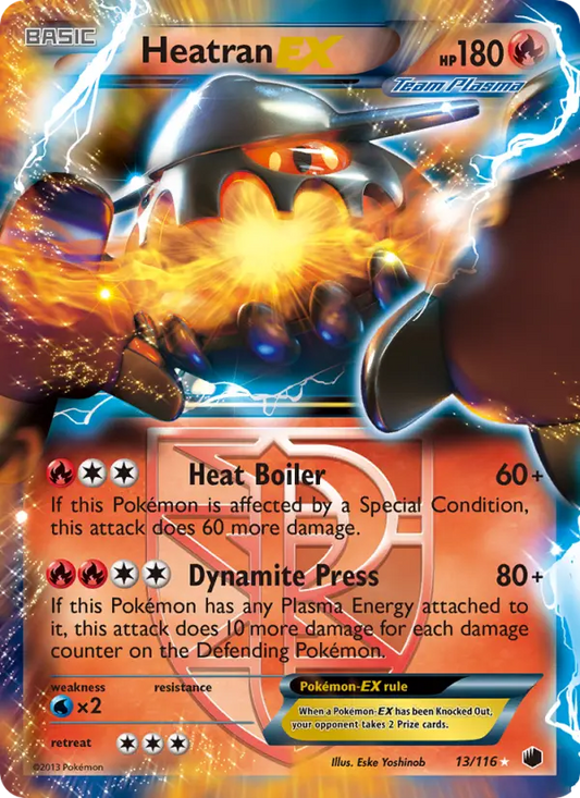 Heatran-EX 13 Plasma Freeze Pokesingles