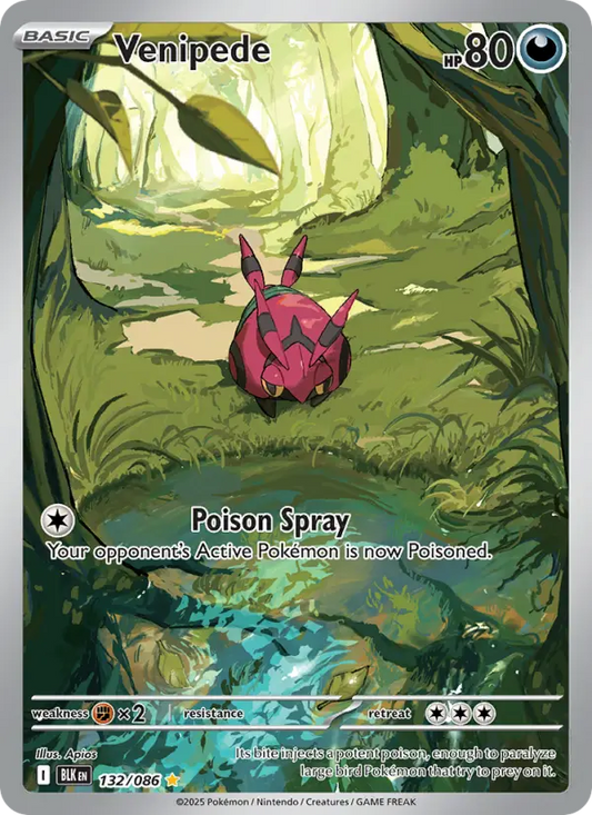 Venipede 132 Black Bolt Pokesingles