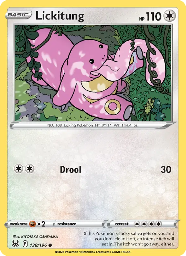 Lickitung 138 Lost Origin Pokesingles
