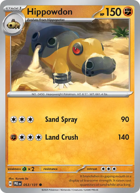 Hippowdon 53 Prismatic Evolutions Pokesingles
