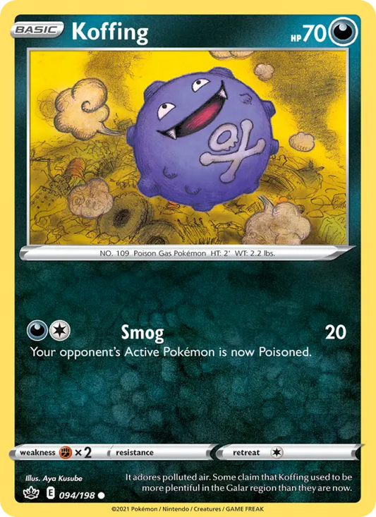 Koffing 94 Chilling Reign Pokesingles